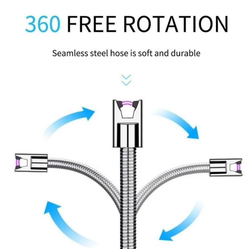 Flexible USB Charge LED Indicator Flameless Electric Plasma Arc Lighter