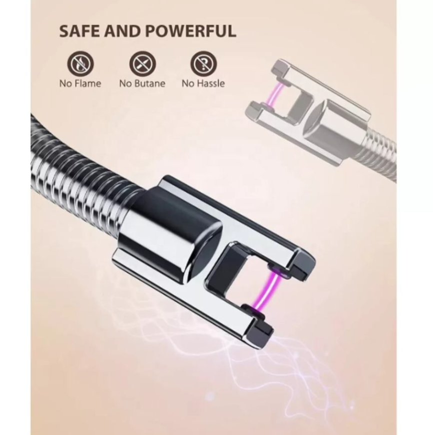 Flexible USB Charge LED Indicator Flameless Electric Plasma Arc Lighter