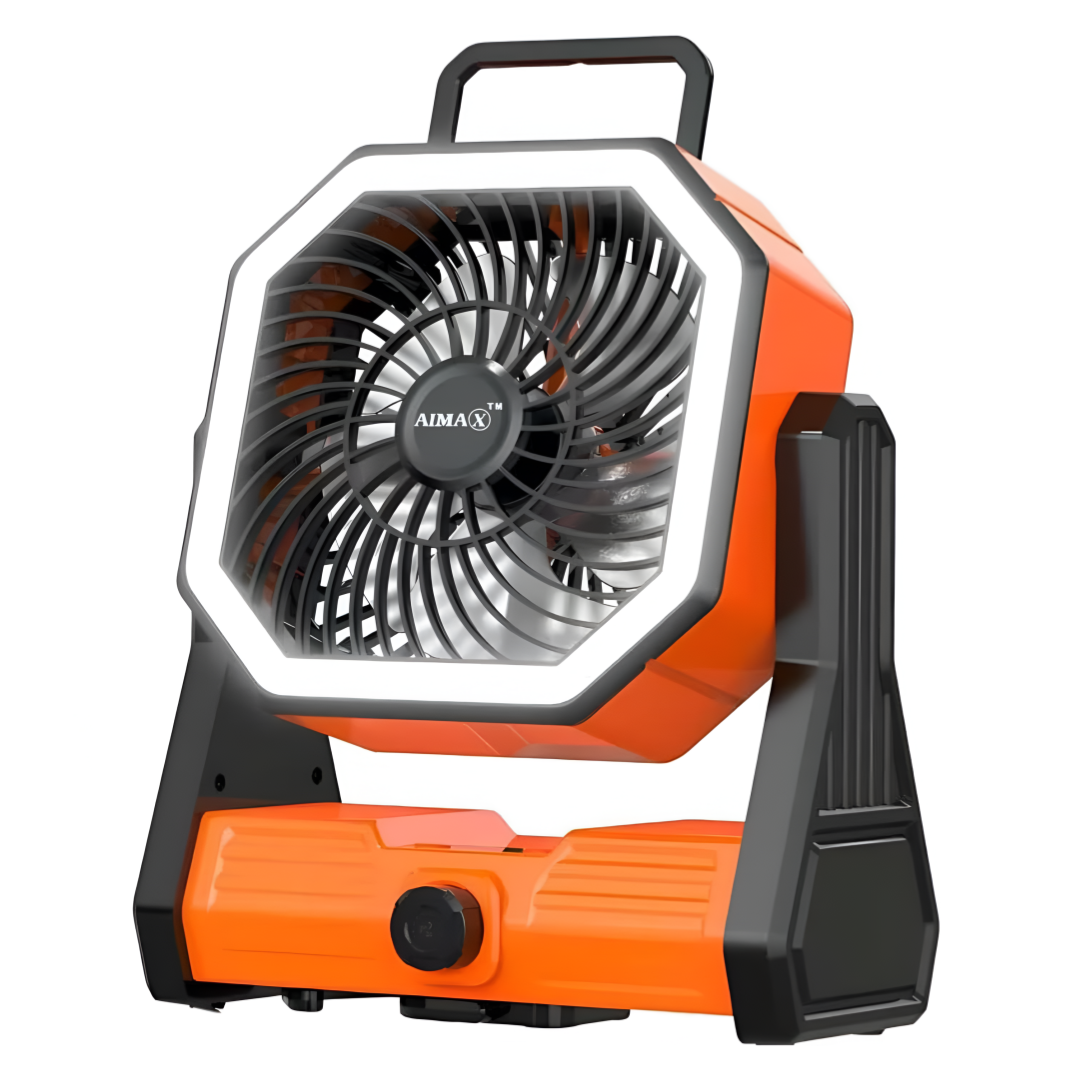 AIMAX 20000mAh Camping Fan with LED Light & Low Noise for Outdoor & Home