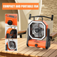 AIMAX 20000mAh Camping Fan with LED Light & Low Noise for Outdoor & Home