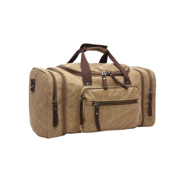 Canvas Luggage Travel Duffel Bag With Large Capacity