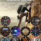 TOXIYA Military 1.43 inch Smart Watch (Answer/Dial Calls)100+Sports Modes,5ATM Waterproof Fitness Watch with Flashlight,Heart Rate,SpO2,Blood Pressure for Android/iOS