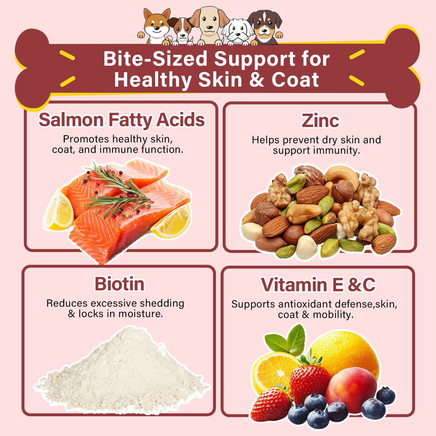 Bettar Salmon Chews – Premium Omega-3 Support for Healthy Skin & Coat