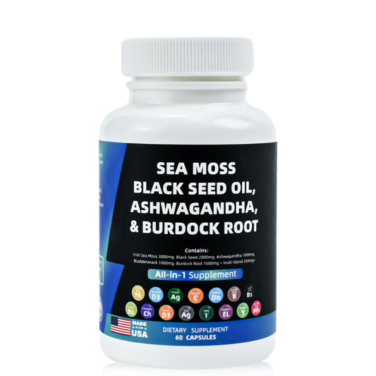 BIYODE - Sea Moss Black Seed Oil Ashwagandha & Burdock Advanced Immune Formula
