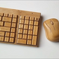 Bamboomill Handcrafted Bamboo Wireless Keyboard & Mouse Set