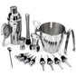 16 Piece Stainless Steel Cocktail Shaker Bar Set - 16BTTZ