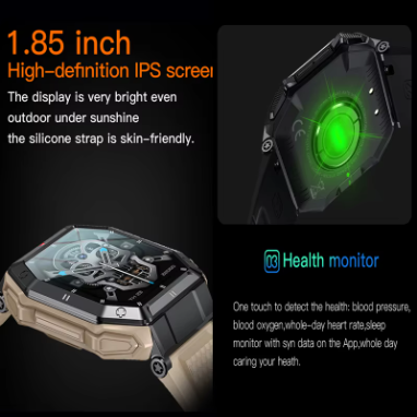 TOXIYA - K55 Rugged Smart Watch