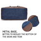 Oversized Leather Canvas Duffel Shoulder Overnight Bag - Various colors available
