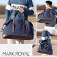 Oversized Leather Canvas Duffel Shoulder Overnight Bag - Various colors available