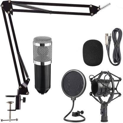 Studio Recording Condenser Microphone Kit for Network Broadcasting BM8W