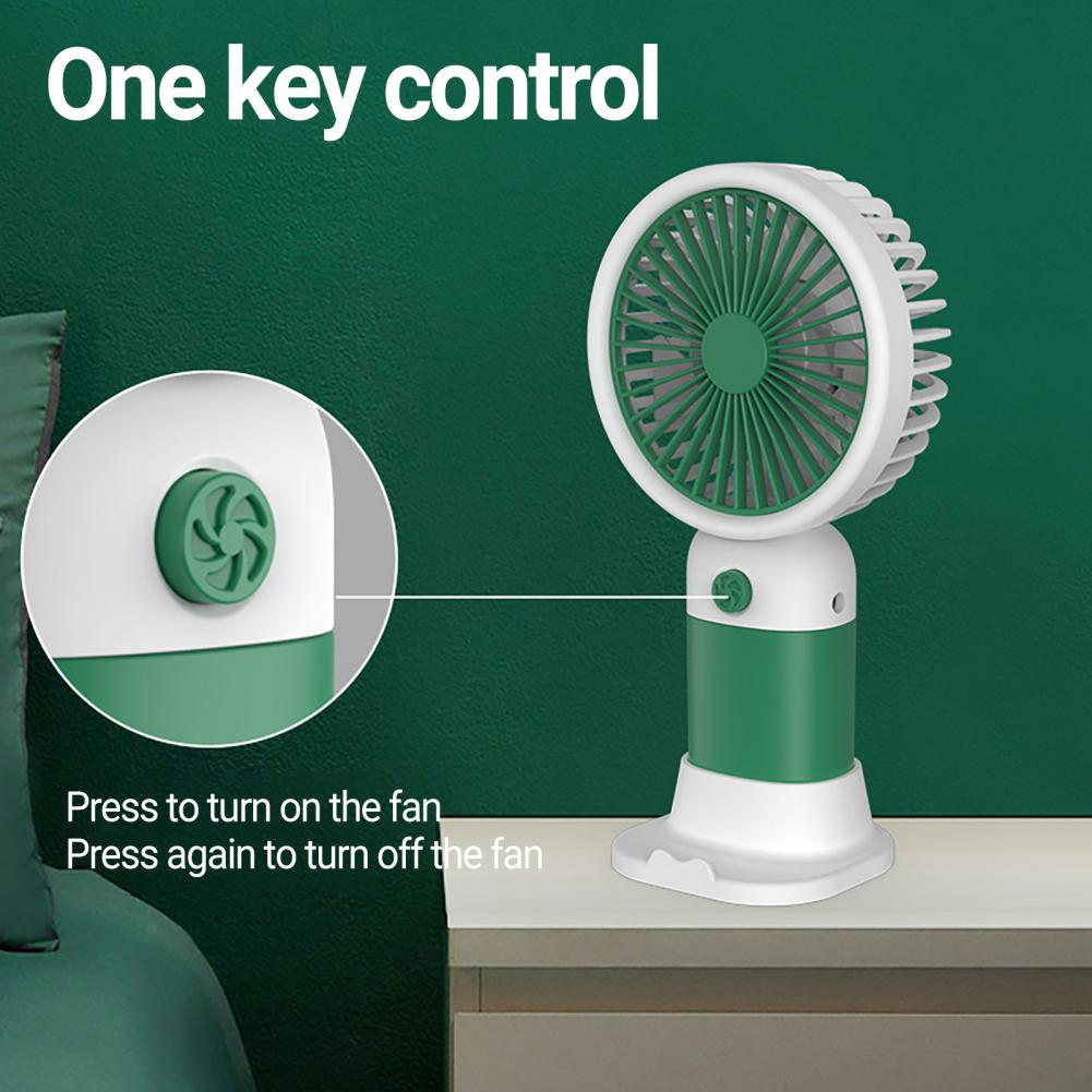 Multifunctional Mini Cool Fan Rechargeable Summer Cartoon Fruit Portable Mini Fan Phone Holder Stand for Bedroom