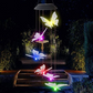 Outdoor Decorative Lights, Butterfly LED Solar Wind Chime Led Lights - multi-color