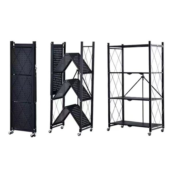 4 Layers Metal Folding Shelves