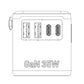 AIMAX Universal Travel Adapter Charger AC Plug USA EU UK AU USB Type-C