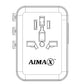 AIMAX Universal Travel Adapter Charger AC Plug USA EU UK AU USB Type-C