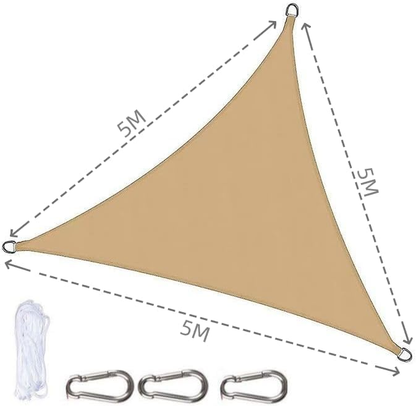 TOXIYA Sunshade Net, Easy to Install, Anti-UV, Suitable for Outdoor Patio Garden Backyard Gazebo Deck Pool Shade Sail