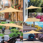 TOXIYA Sunshade Net, Easy to Install, Anti-UV, Suitable for Outdoor Patio Garden Backyard Gazebo Deck Pool Shade Sail
