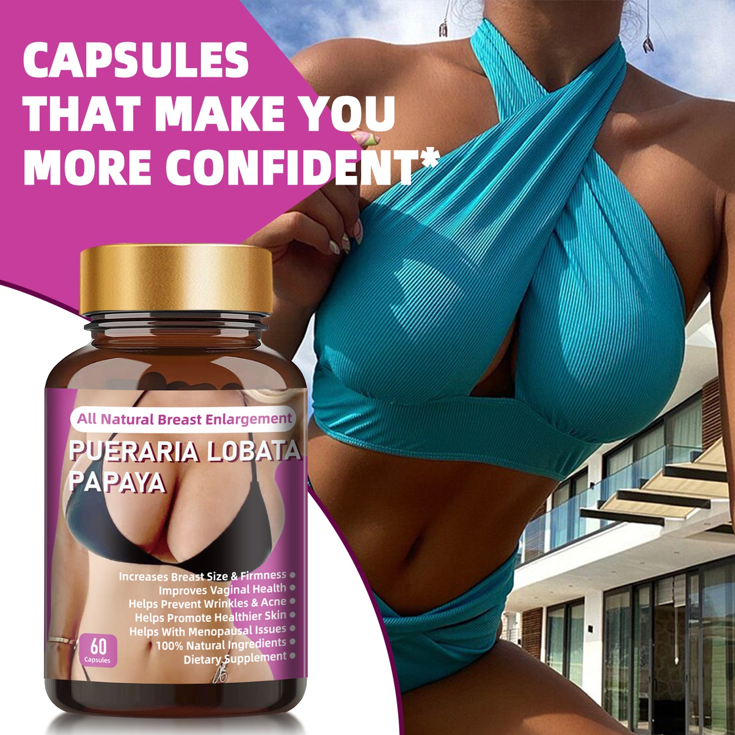 BIYODE Breast Enlargement Supplement, Breast Lift and Fullness