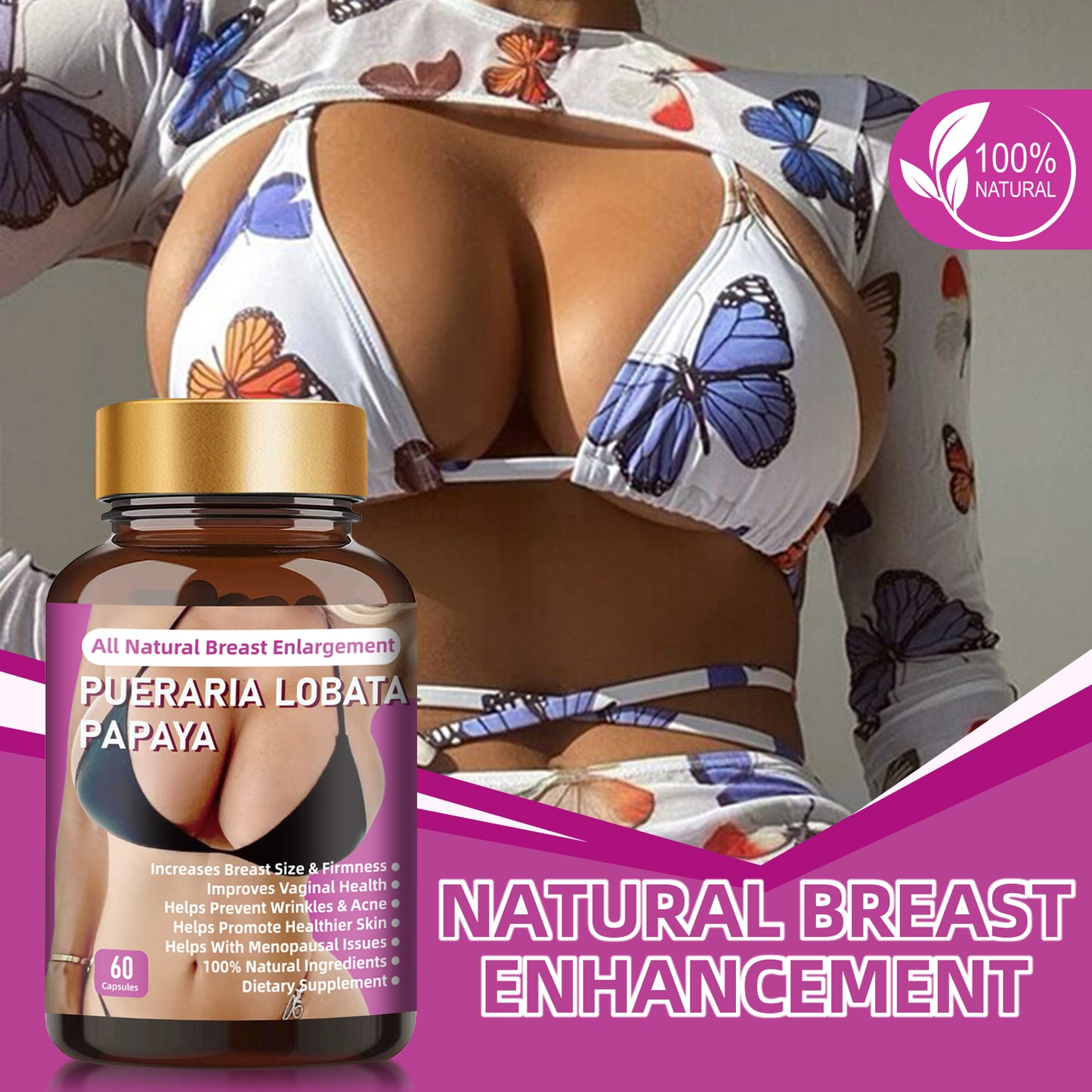 BIYODE Breast Enlargement Supplement, Breast Lift and Fullness
