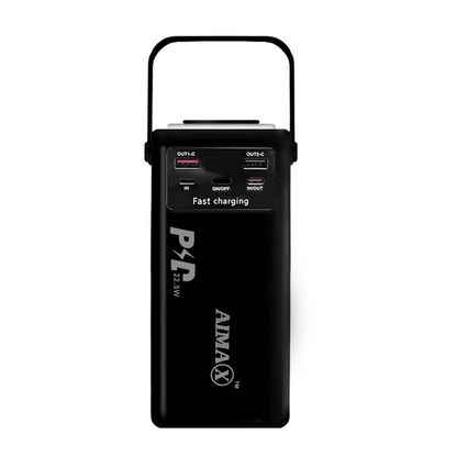 AIMAX 30000 mAh Power Bank 22.5W Fast Charging with Retractable LED Light