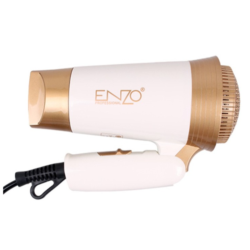 ENZO Low Noise Mini Foldable Hair Dryer - Gold