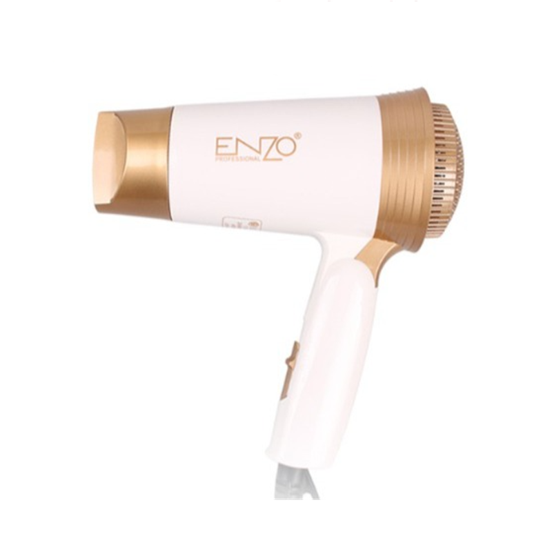 ENZO Low Noise Mini Foldable Hair Dryer - Gold
