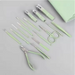 16-piece nail clipper set stainless steel nail clippers set with folding bag manicure knife set scissors beauty tools——Available in a variety of colors