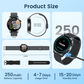 TOXIYA Smart Watch Android/iPhone Fitness AI Assistant Sport Tracker 100+ Sport Modes Fitness Tracker