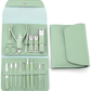 16-piece nail clipper set stainless steel nail clippers set with folding bag manicure knife set scissors beauty tools——Available in a variety of colors