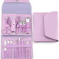 16-piece nail clipper set stainless steel nail clippers set with folding bag manicure knife set scissors beauty tools——Available in a variety of colors