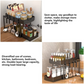 Kitchen Spice Organizer Rack Multi-Functional Pull-out 2-layer Shelf - Black