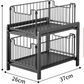 2 Tier Kitchen Storage Rack, Pull Out Metal Cabinets Organiser