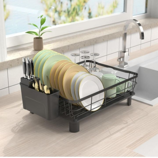 Black Kitchen Utensil Holder Dish Rack