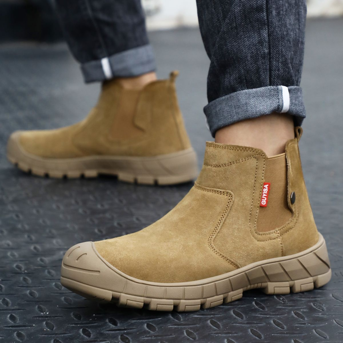 GUYISA safety shoes and boots are anti-smash, anti-puncture, durable and fashionable