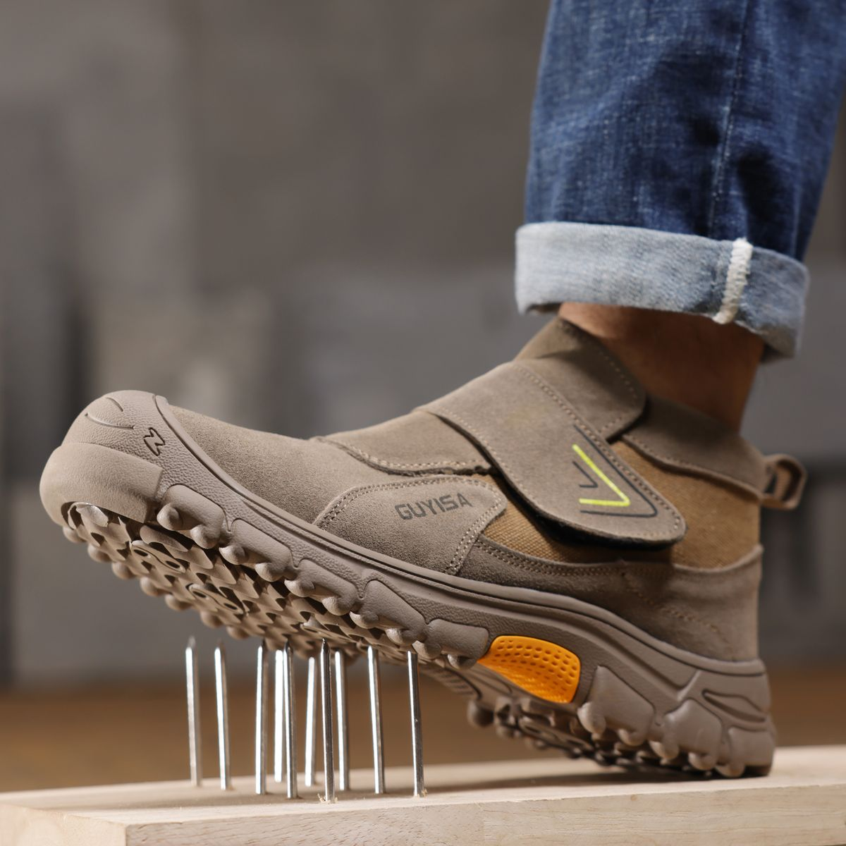GUYISA Safety Work Boots Four Seasons Casual Street Style