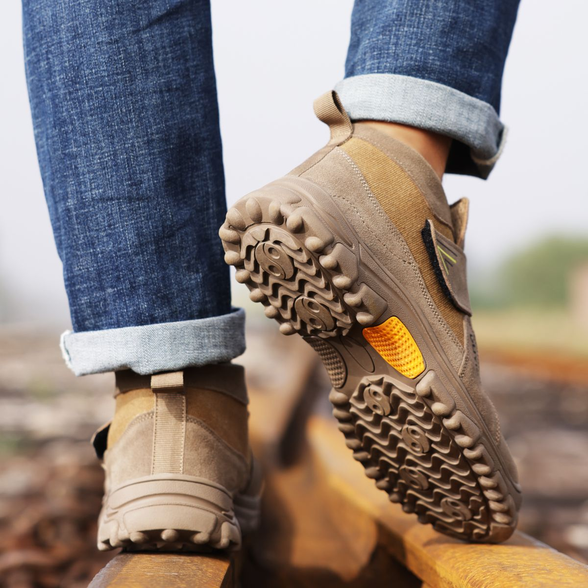 GUYISA Safety Work Boots Four Seasons Casual Street Style