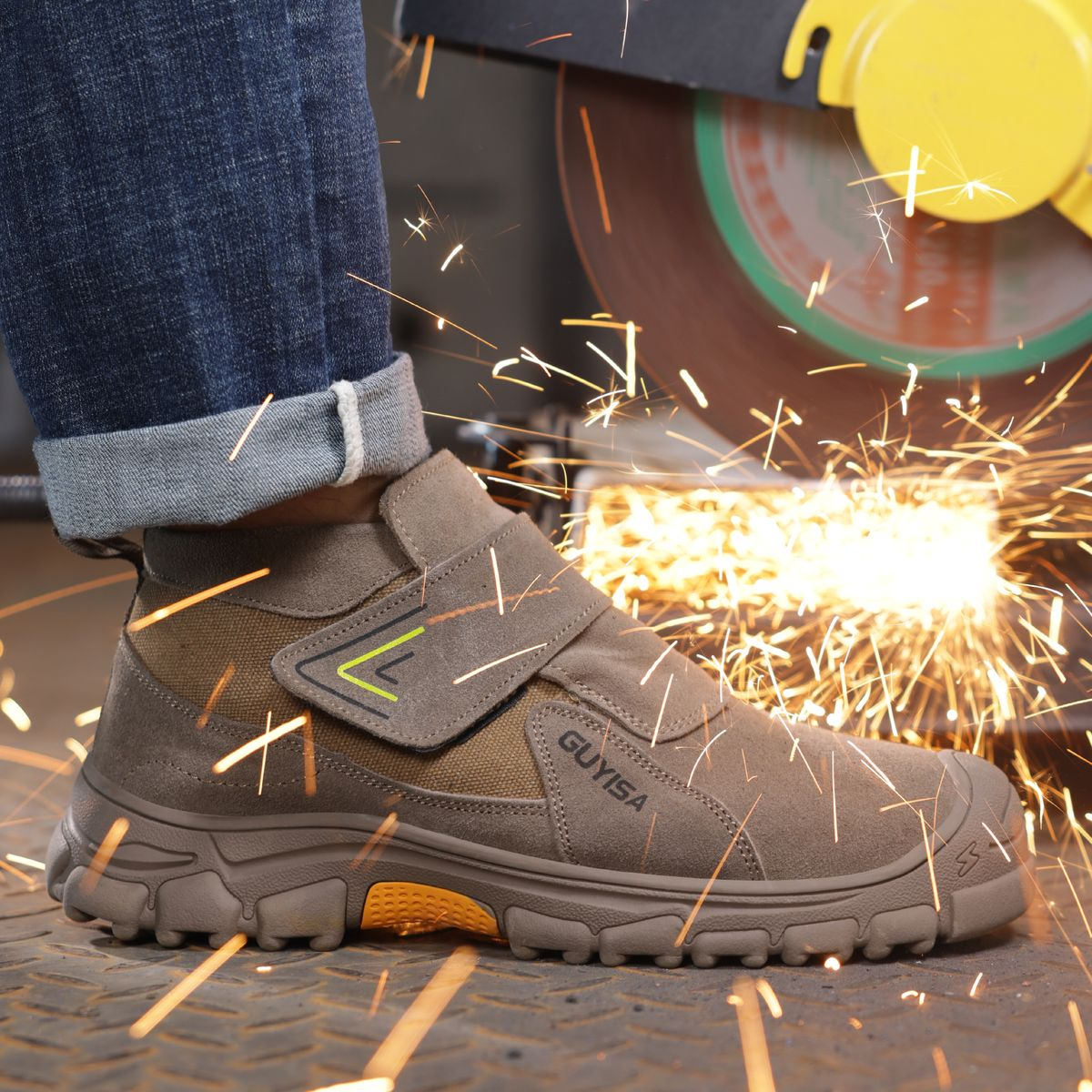 GUYISA Safety Work Boots Four Seasons Casual Street Style