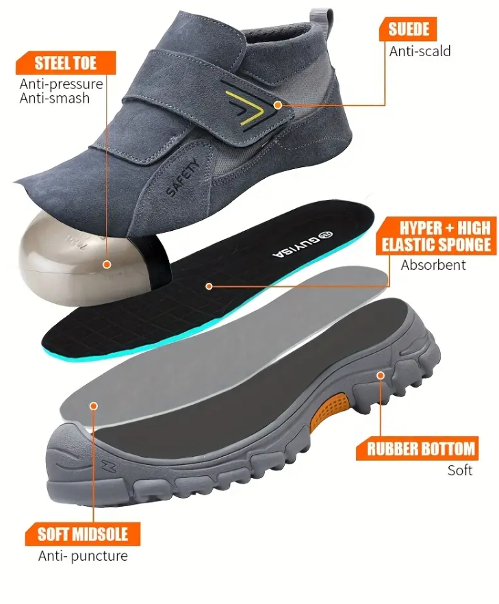 GUYISA Safety Work Boots Four Seasons Casual Street Style