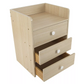 3-Drawer Wooden Bedside Cabinet Bedroom Furniture Storage Nightstand Table