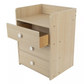3-Drawer Wooden Bedside Cabinet Bedroom Furniture Storage Nightstand Table