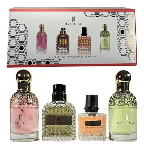 Mysterious Perfume Set 4x30ml Eau de Parfum Collection The Essentials for a Charming Goddess