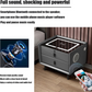 Smart Nightstand with Automatic Sensor LED Light and Wireless Charging Function with USB and TypeC Ports - 2 Drawers, Dimmable Nightstand, 3 Colors Available (Dark Gray)
