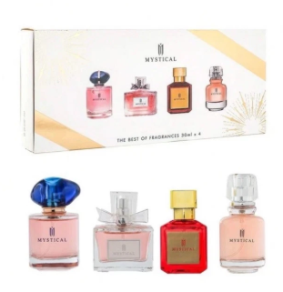 Mystery Perfume Set  With its beautiful design and fragrant aroma, this gift set is the perfect addition to your perfume collection or as a gift for someone special