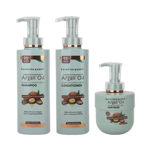 Set de champú con aceite de argán, paquete de 3