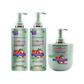 Pomegranate Collagen Organic Shampoo Set, 3 Pack