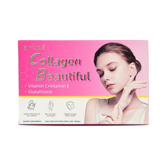 BIYODE Collagen Beauty Jelly, + Enhance Immunity + Whitening + Antioxidant, Rich in Collagen and Glutathione, Supports Skin, Bone, Bone and Joint Health, 10 Packs