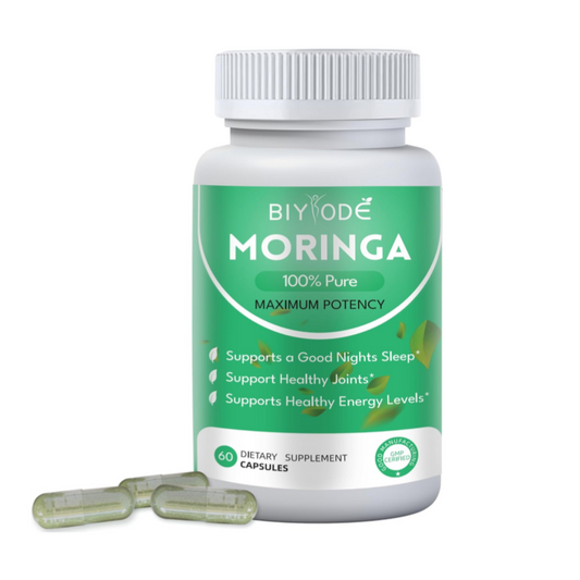 BIYODE Moringa, 800 mg Nutrient Rich Moringa, Energy, Gut Health