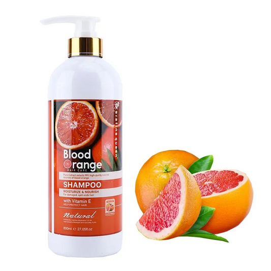 Keratin Queen Pure Organic Sulfate-Free Blood Orange Moisturizing Shampoo, 800 ml