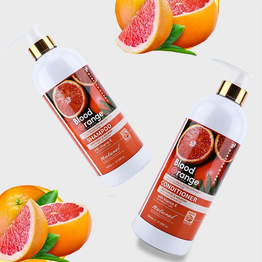 Orange Repairing Nourishing Hair Shampoo Set 4 Bottles