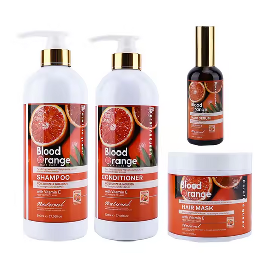 Orange Repairing Nourishing Hair Shampoo Set 4 Bottles